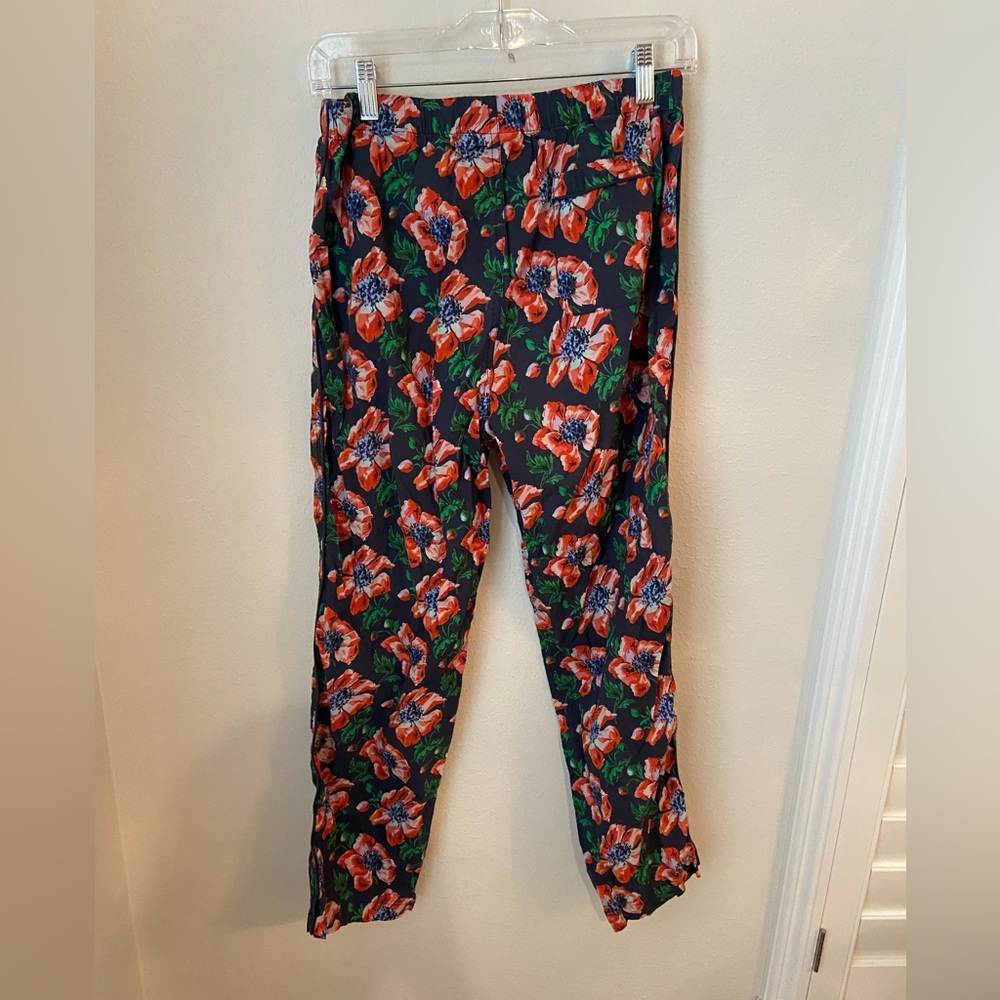 Sleepy Jones Marina Pajama Set Garden Floral Navy Cotton Size M - Picture 7 of 9
